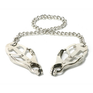 Pinces tétons type papillon avec chaîne Monarch - Master Series