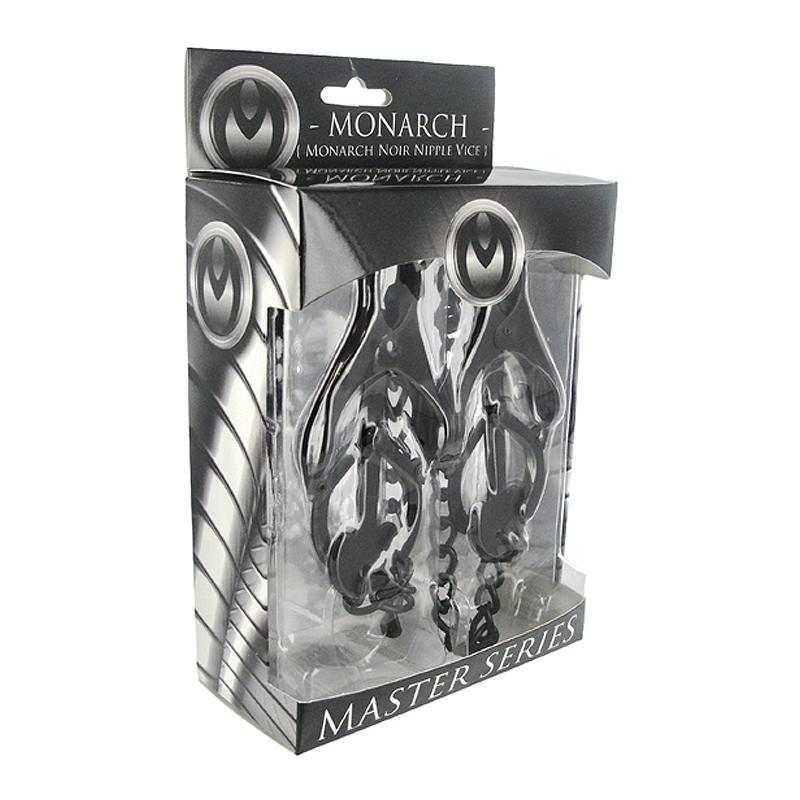 Pinces tétons type papillon avec chaîne Monarch - Master Series