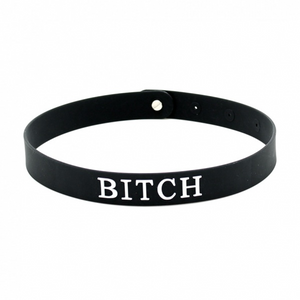 Collier BDSM en silicone - BITCH