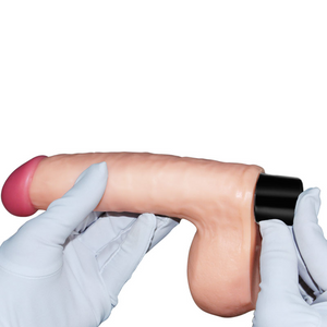 Vibromasseur réaliste avec testicules (21 cm) Softee 8"