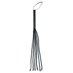 Martinet BDSM tressé en cuir fendu - Rimba