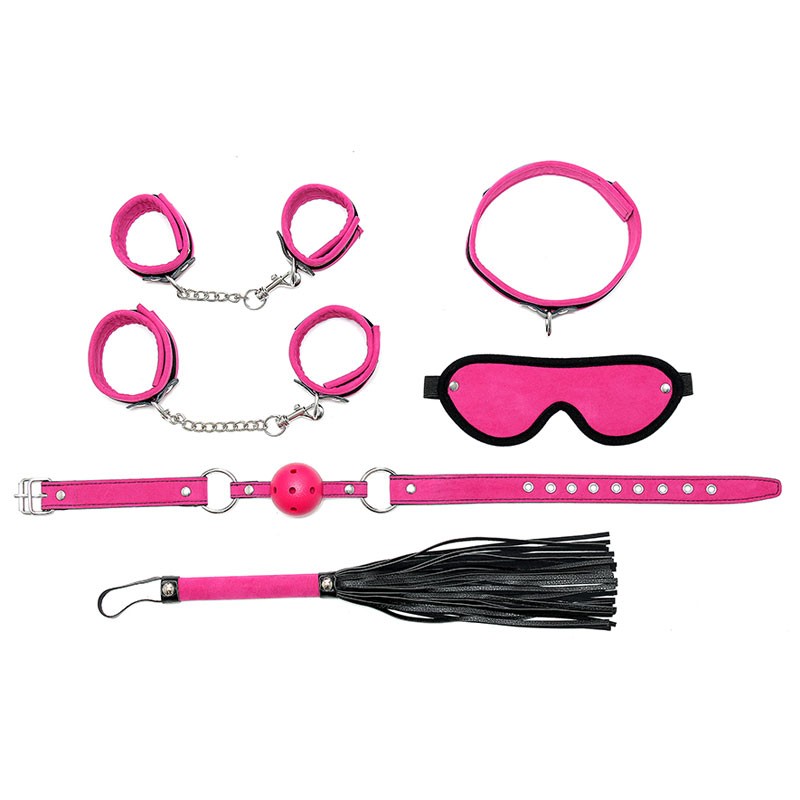 BDSM Kit débutant rose (6-pièces) - Rimba