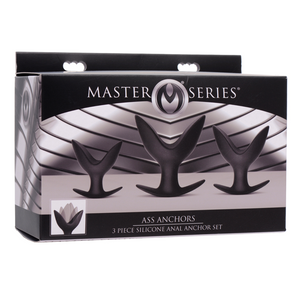 Butt plug qui s'écarte (3pces) Ass Anchors - Master Series