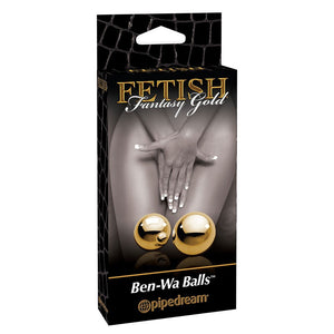 Boules de Geisha en métal Ben Wa Balls Gold - Pipedream