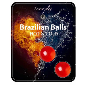 2x Boules lubrifiantes effet chaud & froid - Brazilian Balls