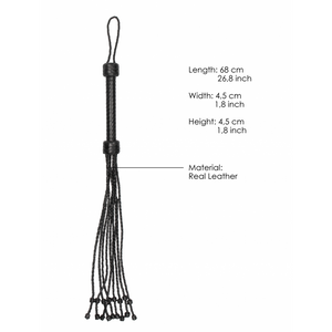 Martinet BDSM en cuir tressé