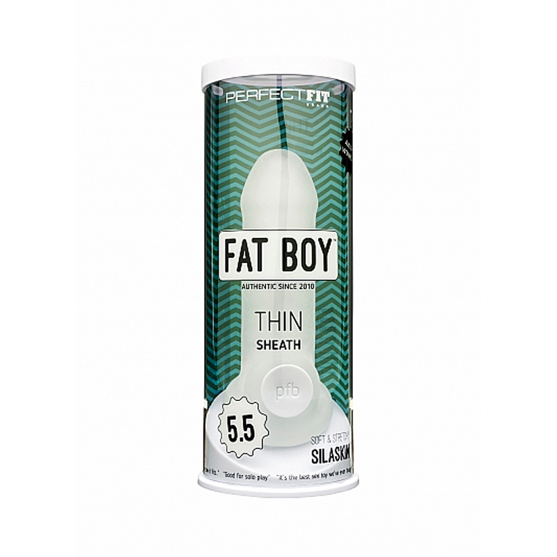 Fat Boy Thin 5.5" transparent - Gaine pour pénis Perfect Fit