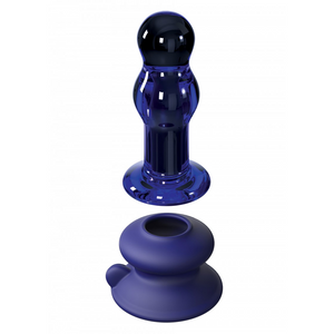Plug anal vibrant en verre - Icicles No 83