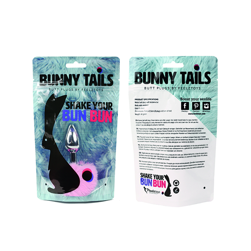 Mini Plug anal Bunny Tail (rose) - Feelztoys