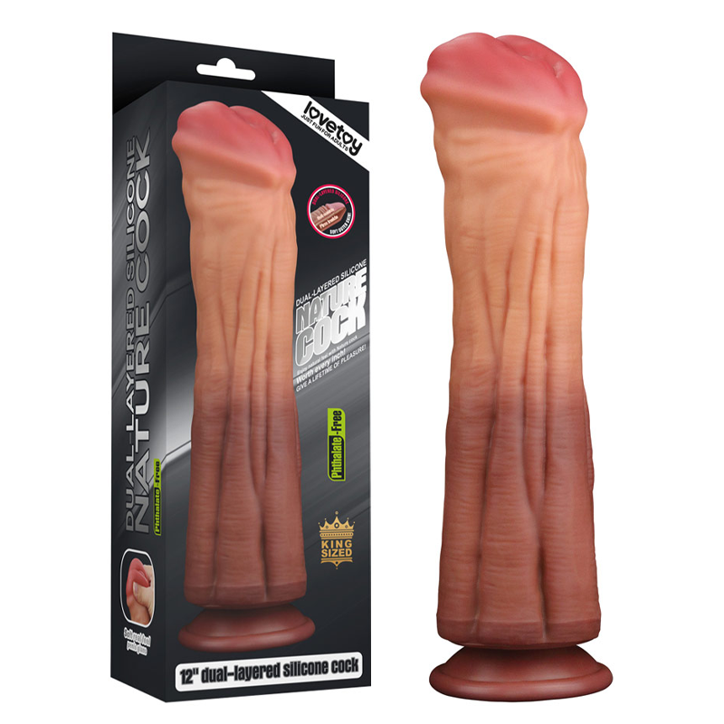Pénis de cheval double densité (30 cm) - LoveToy Nature Cock