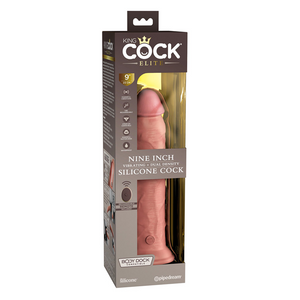 Vibromasseur réaliste - King Cock Elite Dual Density 9" (Flesh)
