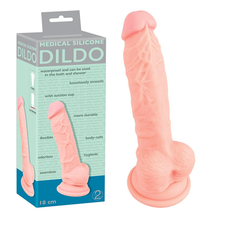 Dildo réaliste avec scrotum 12.5cm - You2Toys