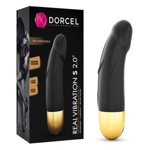 Vibromasseur point-G (Black Gold) - Dorcel Real Vibration S 2.0
