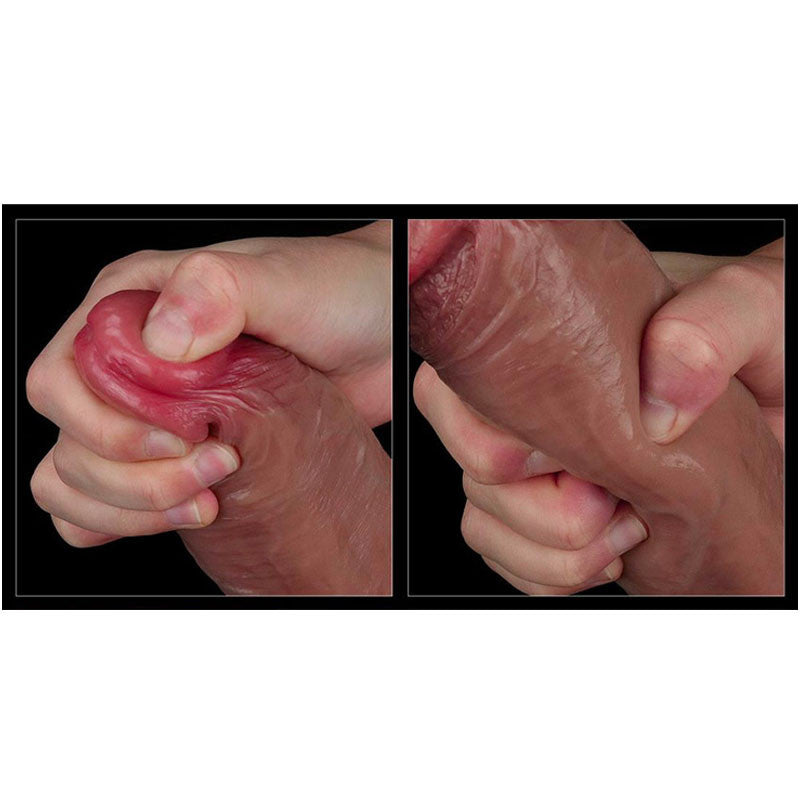 Dildo réaliste double densité (19 cm) - LoveToy Nature Cock