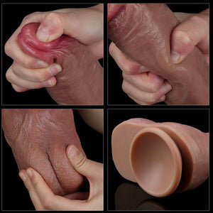 Dildo réaliste double densité (21 cm) - LoveToy Nature Cock