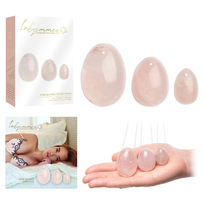 Oeufs de Yoni en pierre (Rose Quartz) - La Gemmes