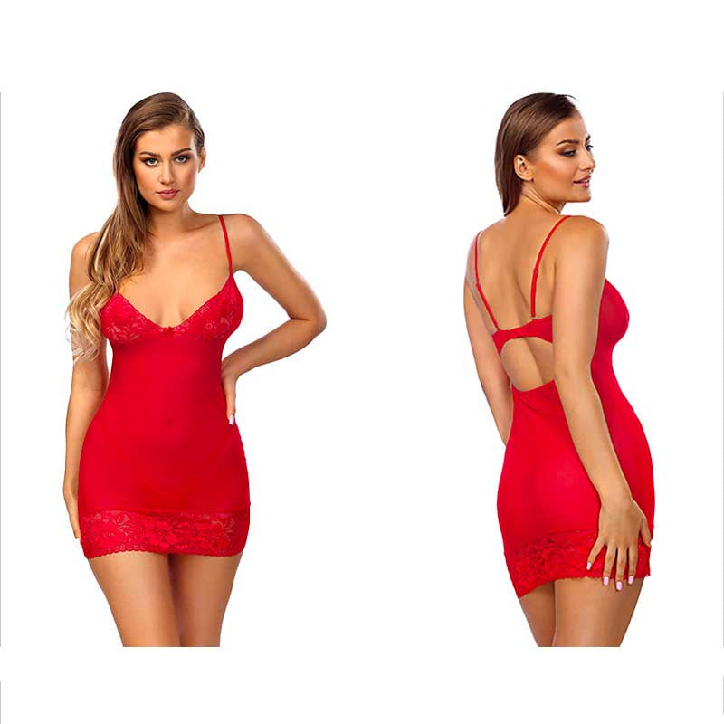 Nuisette sexy Babydoll Vanessa (rouge) - Anais