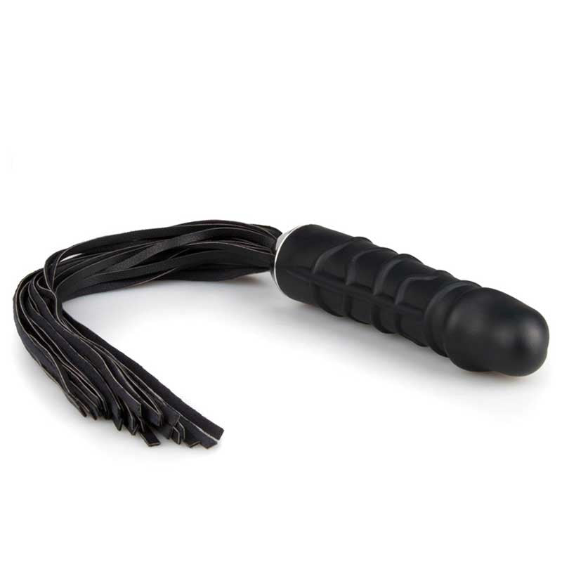 Martinet BDSM avec poignée dildo en silicone - EasyToys