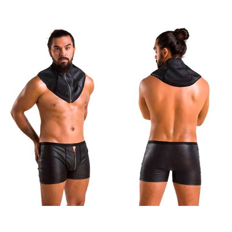 Boxer et collerette similcuir Set 051 Edward - Passion