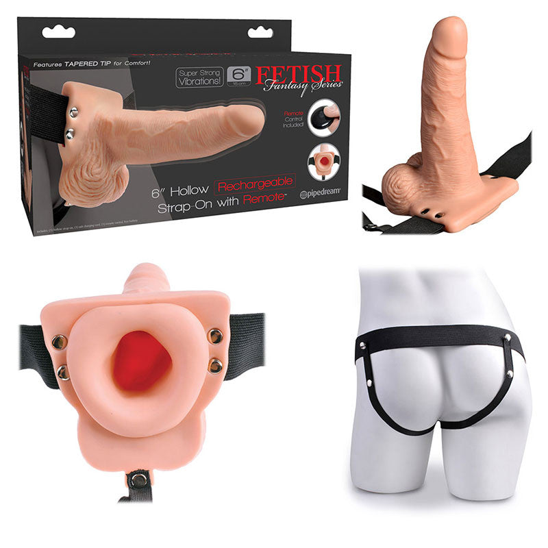Godemichet creux vibrant 6" 14.5cm Beige - Pipedream