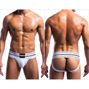 Bike Jockstrap Fetish Classic Wide (Blanc) - MaleBasics