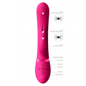 Vibromasseur rabbit avec pulsations May - VIVE