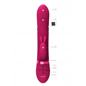 Vibromasseur rabbit avec perles vibrantes et rotatives Nari - Vive