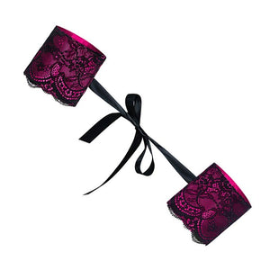Menottes BDSM Roseberry (Rose & noir) - Obsessive