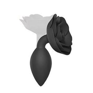 Plug anal en silicone Open Roses (Noir) - Love to Love