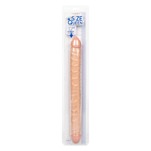 Double Dildo Size Queen 43.2 cm (Beige) - Calexotics