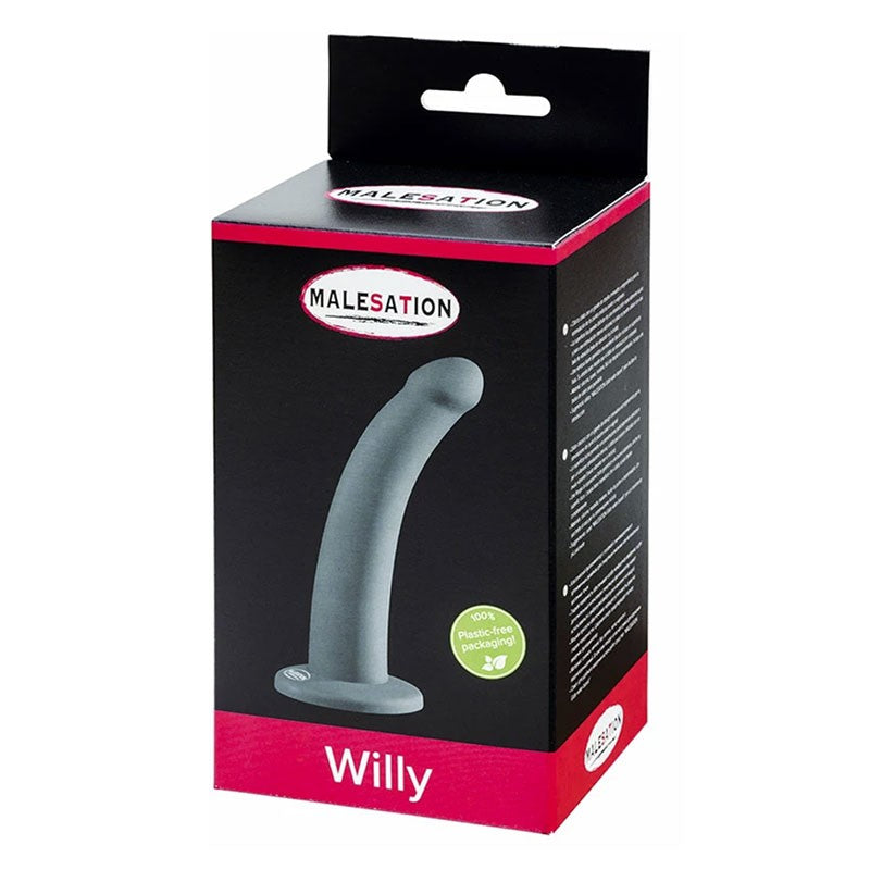 Dildo avec ventouse Willy (Noir) - Malesation