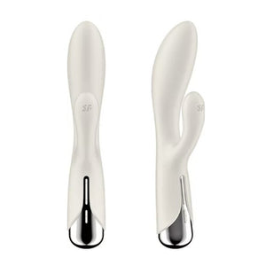 Vibromasseur rabbit rotatif (Blanc) - Satisfyer Spinning Rabbit