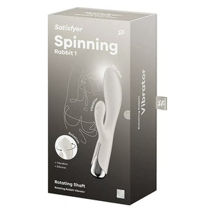 Vibromasseur rabbit rotatif (Blanc) - Satisfyer Spinning Rabbit
