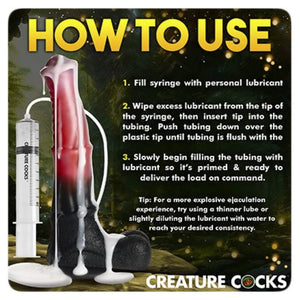 Dildo éjaculateur 24.5 cm Centaur Explosion - Creature Cocks