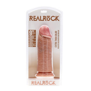 Dildo réaliste avec ventouse 23.5 cm (beige) - RealRock 9"