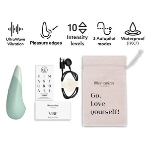 Stimulateur clitoridien - Womanizer Vibe Vert