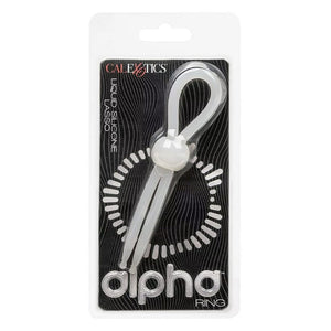 Anneau pénien lasso ajustable (blanc) - CalExotics Alpha Ring