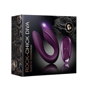 Vibromasseur 2-en-1 Diva - Rocks-Off Rock-Chick