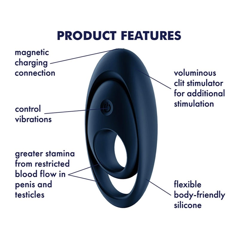 Anneau pénien vibrant - Satisfyer Glorious Duo