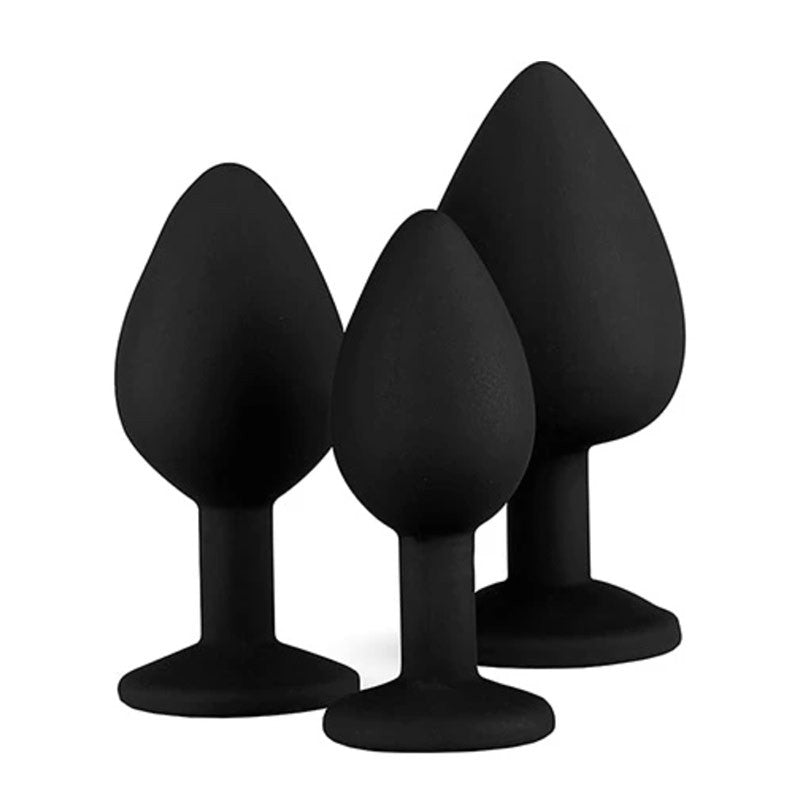 Kit de 3 plugs anaux - EasyToys Diamond