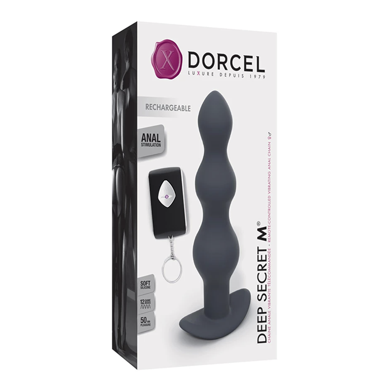 Chapelet anal vibrant télécommandé - Marc Dorcel Deep Secret M