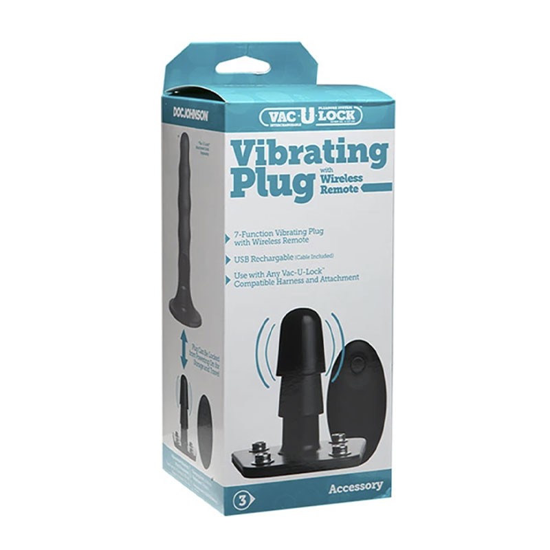 Support Vac-U-Lock vibrant & télécommandé - Doc Johnson