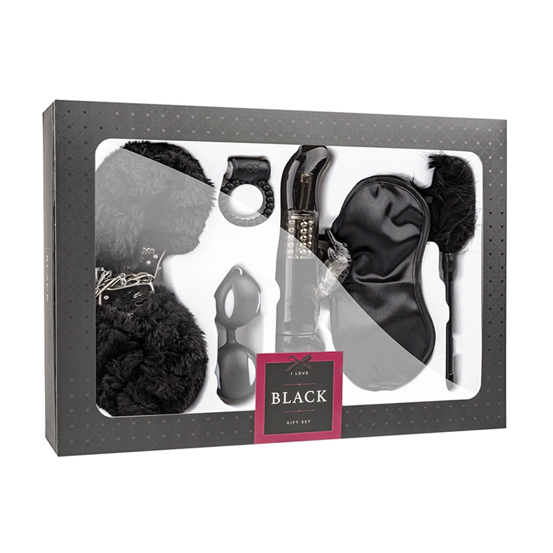 Coffret sexy pour couple - LoveBoxxx I Love Black Gift