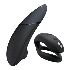 Womanizer Lust & Luxury (Noir) - Stimulateur clitoridien et cockring