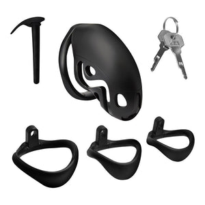 Cage de chasteté en plastique et silicone - Master Series Captor