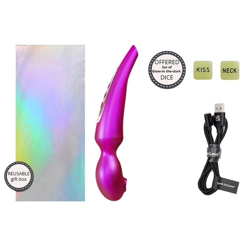 Stimulateur clitoridien Love to Love Pleaser - Iridescent Berry