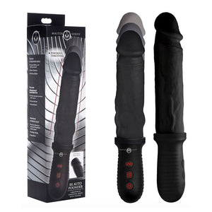Vibromasseur réaliste va-et-vient (Noir) - Master Series Auto Pounder
