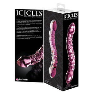 Double dildo en verre - Icicles No 55