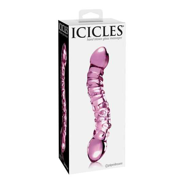 Double dildo en verre - Icicles No 55