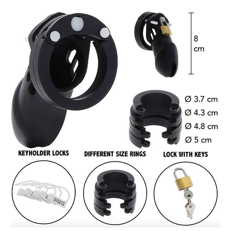 Cage de chasteté en silicone Hidden Desire Long